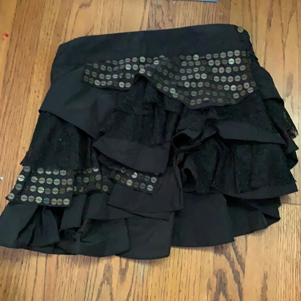 Black layered skirt